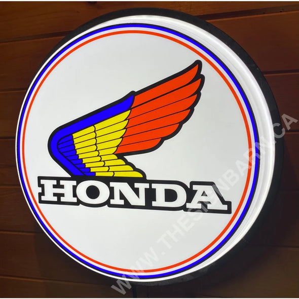 Honda Motorcycle 18’’ Backlit Led Button Sign Design #W7143 18” Led Buttons