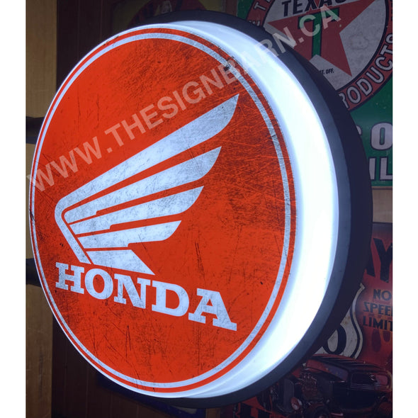 Honda Motorcycle 20” Led Fixed Flange Sign Design #F5014 Led Sign