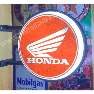 Honda Motorcycle 20” Led Fixed Flange Sign Design #F5014 Led Sign