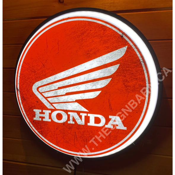 Honda Motrocycle 18’’ Backlit Led Button Sign Design #W5014 18” Led Buttons