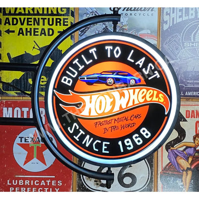 Hot Wheels 24” Pivoting Led Lighted Sign Design #P7168 24’’