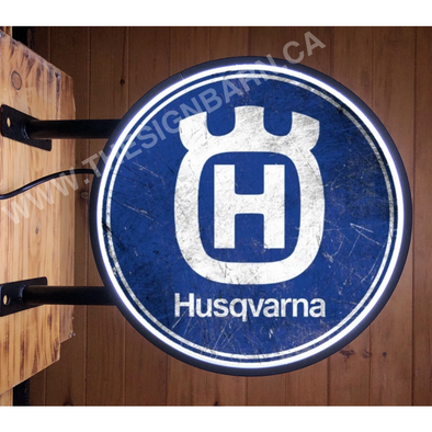 Husqvarna 20’’ Led Fixed Flange Sign Design #F5060 Led Sign