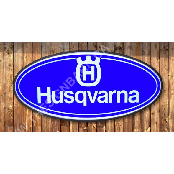 Husqvarna 32’’ Backlit Led Oval Sign Design #V7151 Backlit Ovals