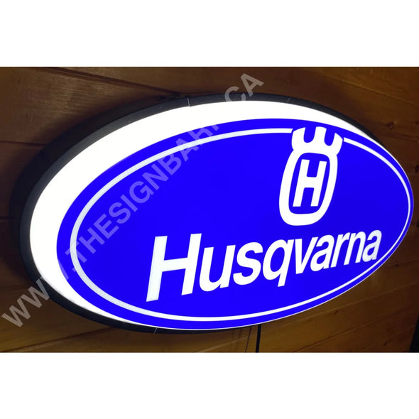 Husqvarna 32’’ Backlit Led Oval Sign Design #V7151 Backlit Ovals