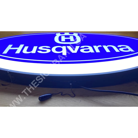 Husqvarna 32’’ Backlit Led Oval Sign Design #V7151 Backlit Ovals