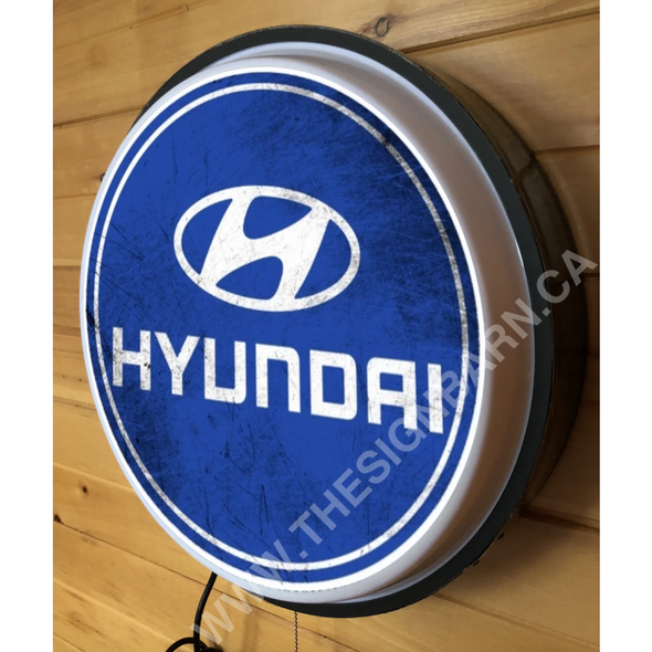 Hyundai 18’’ Backlit Led Button Sign Design #W5076 18” Led Buttons