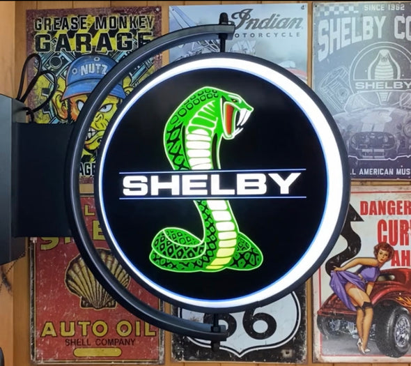Shelby Cobra 24” Rotating LED Lighted Sign Design #S7163