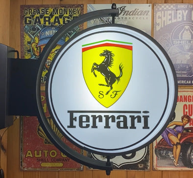 Ferrari 24” Rotating LED Lighted Sign Design #S5084