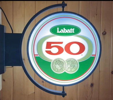 Labatt 50 24" Rotating LED Lighted Sign Design #S5068
