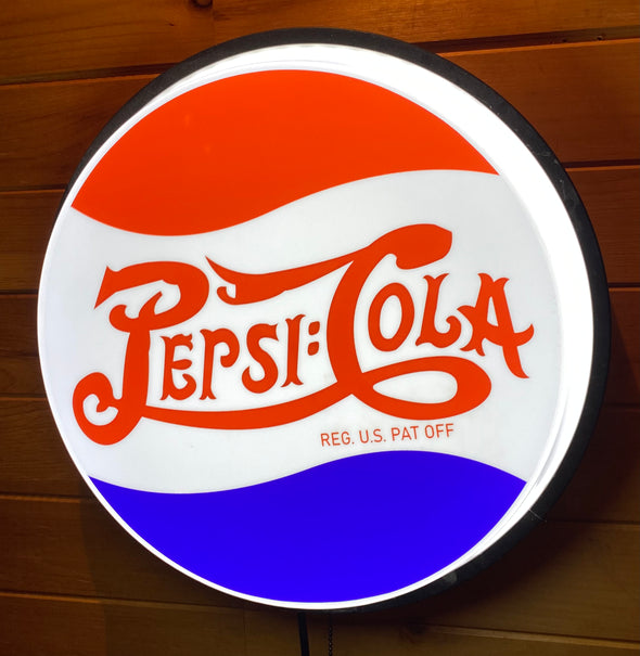 Pepsi-Cola 18" Backlit LED Button Sign Design #W5158