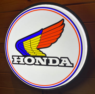 Honda Motorcycle 18" Backlit LED Button Sign Design #W7143
