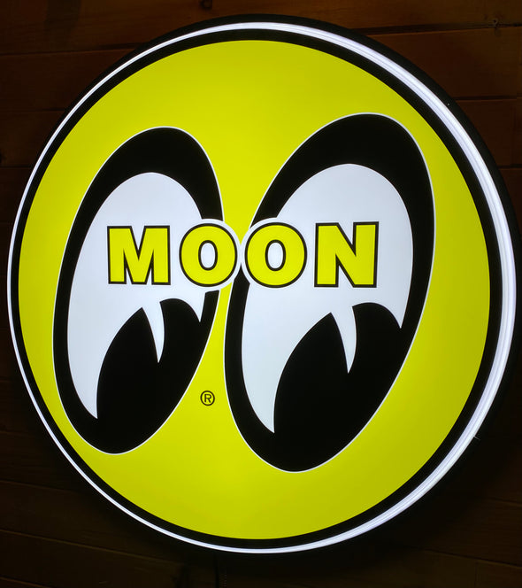 Mooneyes Custom 30" Backlit Button Sign