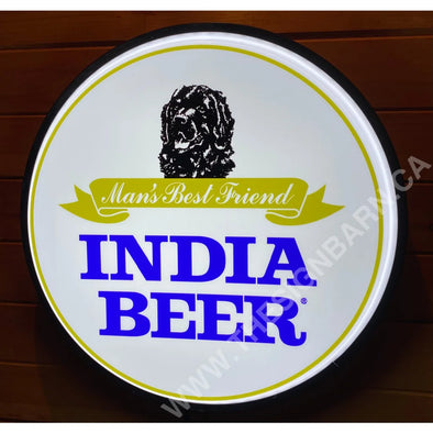 India Beer 18’’ Backlit Led Button Sign Design #W7164 18” Led Buttons