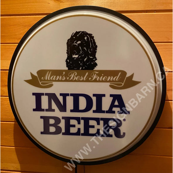 India Beer 18’’ Backlit Led Button Sign Design #W7164 18” Led Buttons