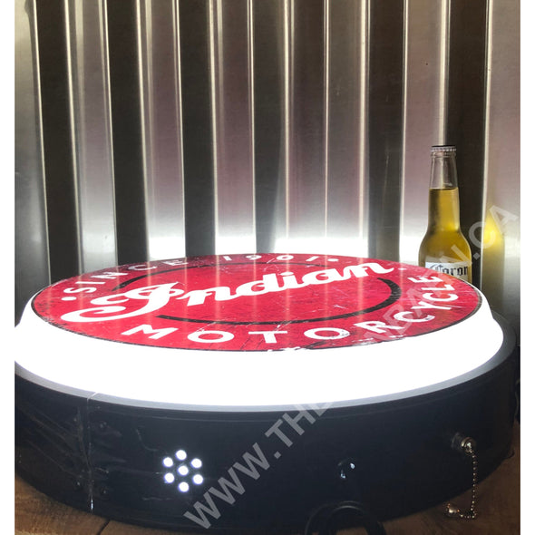 Indian Motorcycle 18’’ Backlit Led Button Sign Design#W6023 18” Led Buttons