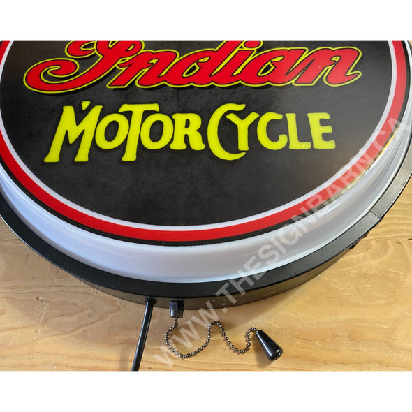 Indian Motorcycle 18’’ Backlit Led Button Sign Design#W7060 18” Led Buttons