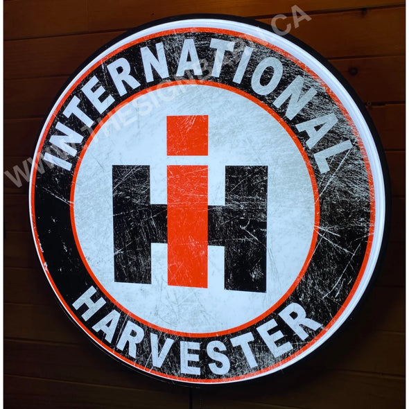 International Harvester 30’’ Backlit Led Button Design #Bb7099 Led Sign