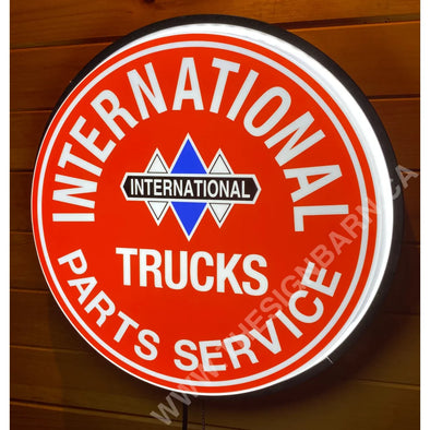 International Trucks 18’’ Backlit Led Button Sign Design #W7135 18” Led Buttons