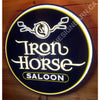 Iron Horse Saloon Custom Designed 30’’ Backlit Led Button Sign