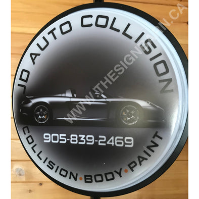 J.d. Auto Collision 18’’ Backlit Button