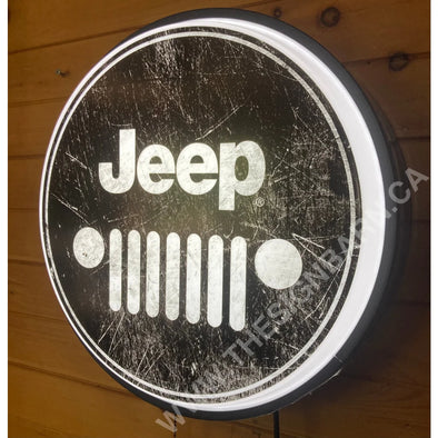 Jeep 18’’ Backlit Led Button Sign Design #W5018 18” Led Buttons