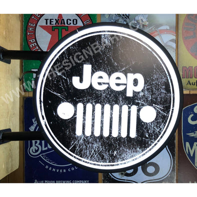 Jeep 20” Led Fixed Flange Sign Design #F5018 Led Sign