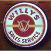 Jeep Willy’s 30” Backlit Led Button Sign Design #Bb7186 30’’ Led