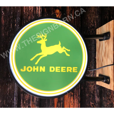 John Deere 20’’ Led Fixed Flange Sign Design #F5032 Led Sign