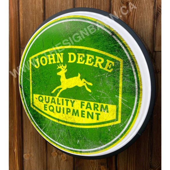 John Deere 30’’ Backlit Led Button Sign Design #Bb5003 Led