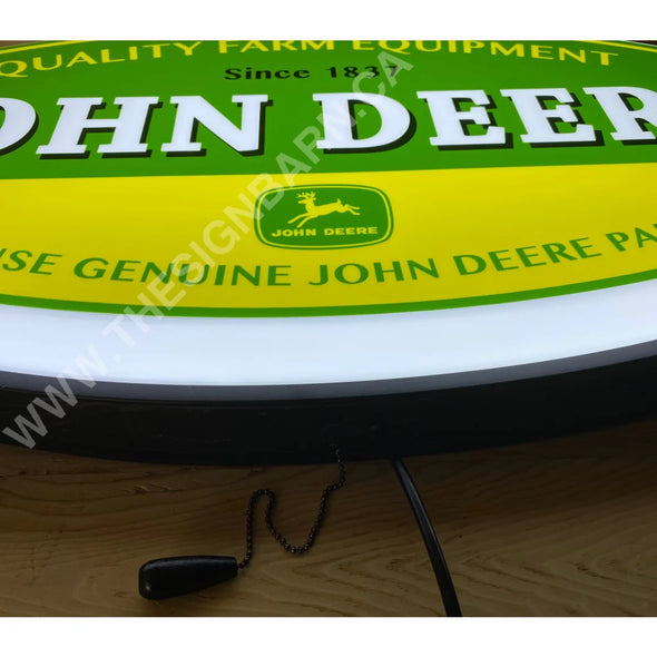 John Deere 32’’ Backlit Led Oval Sign Design #V7125 Backlit Ovals