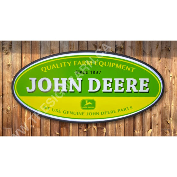 John Deere 32’’ Backlit Led Oval Sign Design #V7125 Backlit Ovals