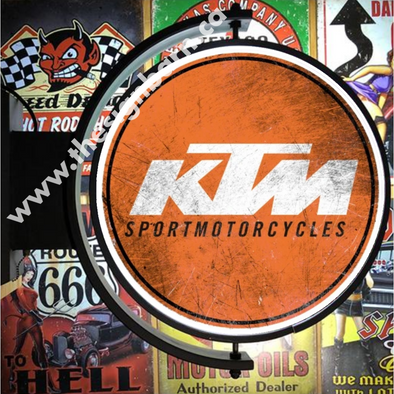 Ktm Sportmotorcycles 24’’ Rotating Led Lighted Sign Design #S5004 Pivoting With Switch