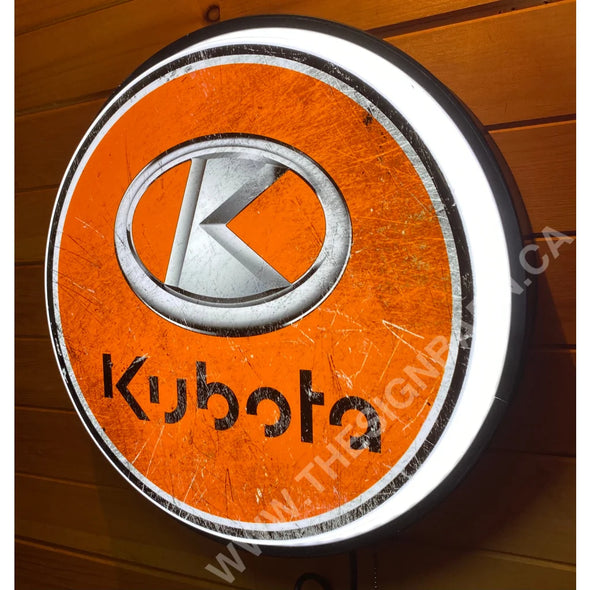 Kubota 18’’ Backlit Led Button Sign Design #W5034 18” Led Buttons