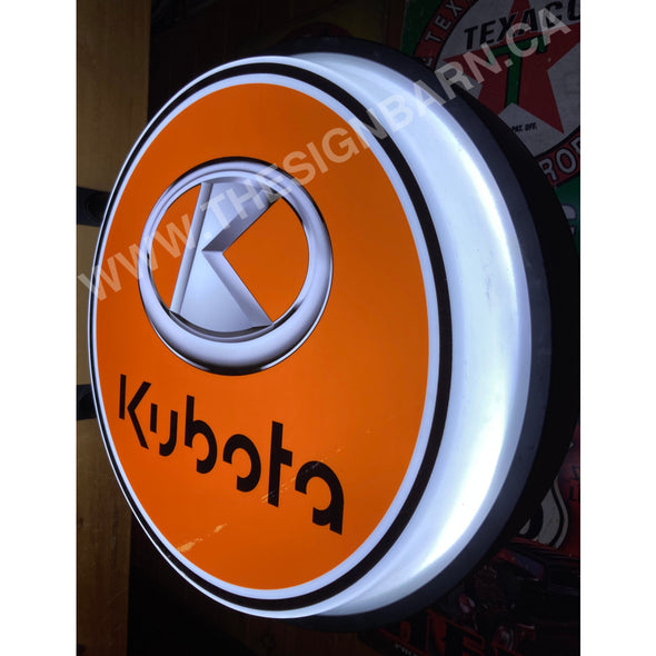 Kubota 20’’ Led Fixed Flange Sign Design #F5034 Led Sign