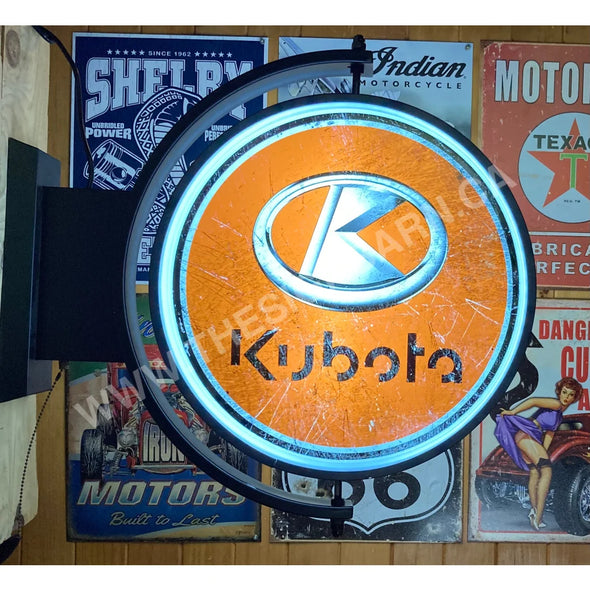 Kubota 24’’ Rotating Led Lighted Sign Design #S5034 Pivoting With Switch