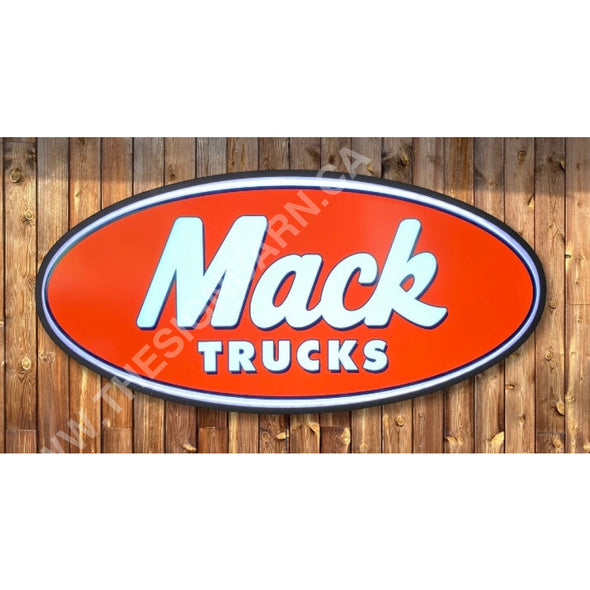 Mack Trucks 32’’ Backlit Led Oval Sign Design #V7148 Backlit Ovals