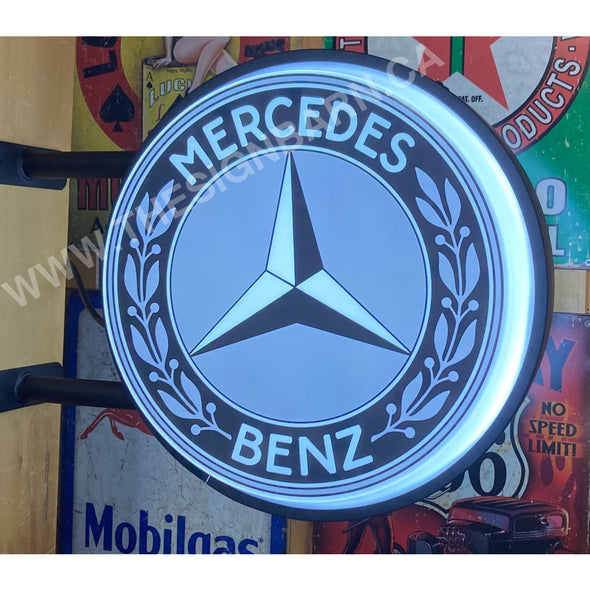 Mercedes Benz 20’’ Led Fixed Flange Sign Design #F5148 Led Sign