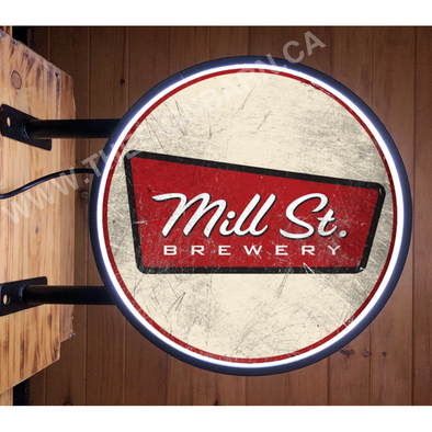 Mill St. Brewery 20’’ Led Fixed Flange Sign Design #F5149 Led Sign