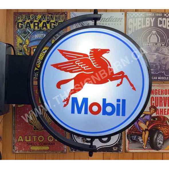 Mobil 24’’ Rotating Led Lighted Sign Design #S5142 Pivoting With Switch