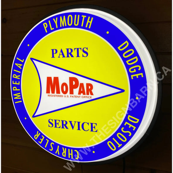 Mopar 18’’ Backlit Led Button Sign Design #W7097 18” Led Buttons