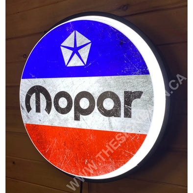 Mopar 18’’ Backlit Led Button Sign Design #W7101 18” Led Buttons