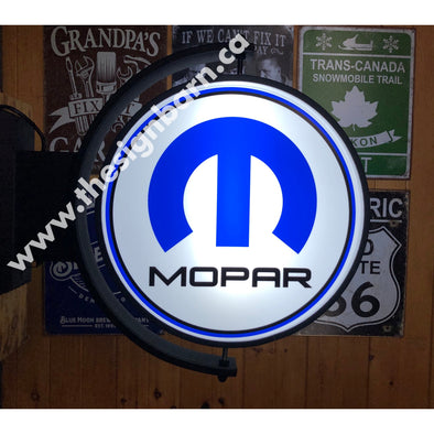 Mopar 24’’ Rotating Led Lighted Sign Design #S5080 Pivoting With Switch