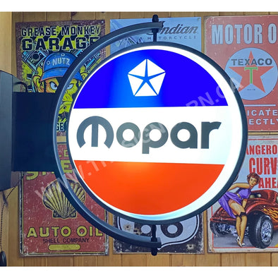 Mopar 24’’ Rotating Led Lighted Sign Design #S7129 Pivoting With Switch