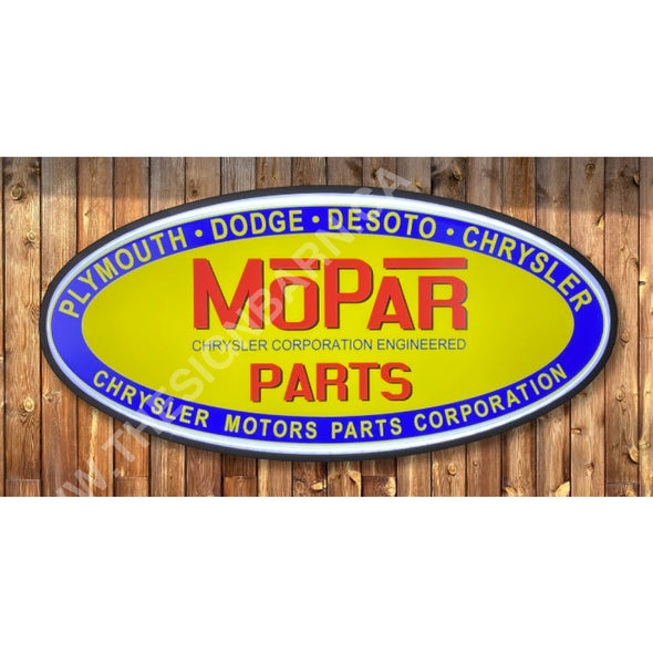 Mopar 32’’ Backlit Led Oval Sign Design #V7109 Backlit Ovals