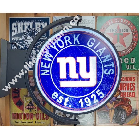 New York Giants 24’’ Rotating Led Lighted Sign Pivoting With Switch