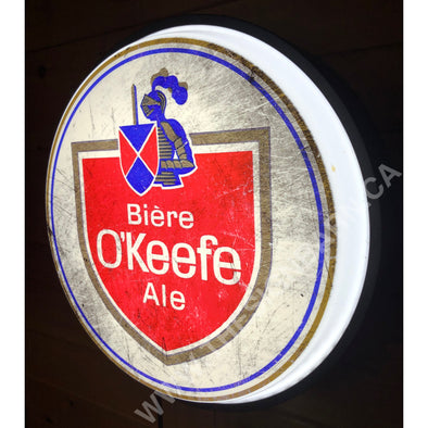 O’keefe Ale 18’’ Backlit Led Button Sign Design #W5026 18” Led Buttons