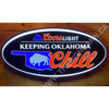 Oklahoma Chill Custom Designed 32” Led Oval Sign 32’’ Backlit Led Ovals