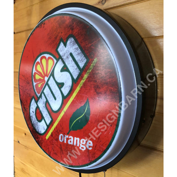 Orange Crush 18’’ Backlit Led Button Sign Design #W6009 18” Led Buttons