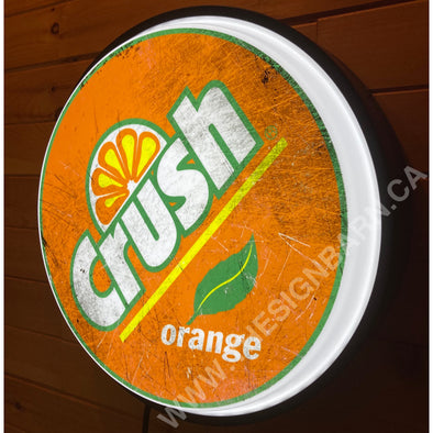 Orange Crush 18’’ Backlit Led Button Sign Design #W6009 18” Led Buttons