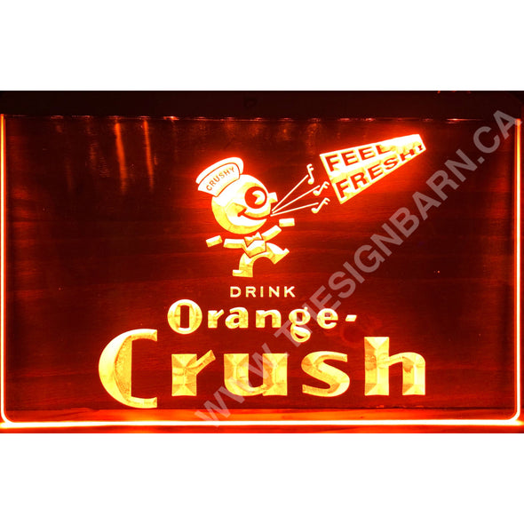 Orange Crush Design #L205 Lighted Signs